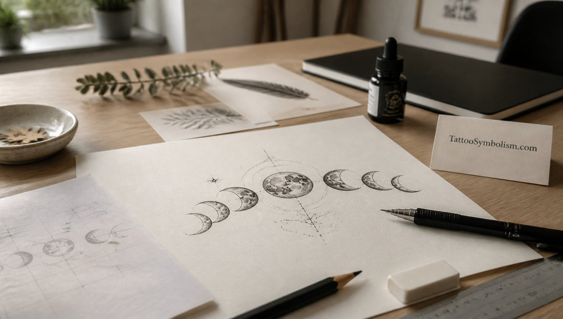 Moon Phases Tattoo Meaning Symbolism and Placement