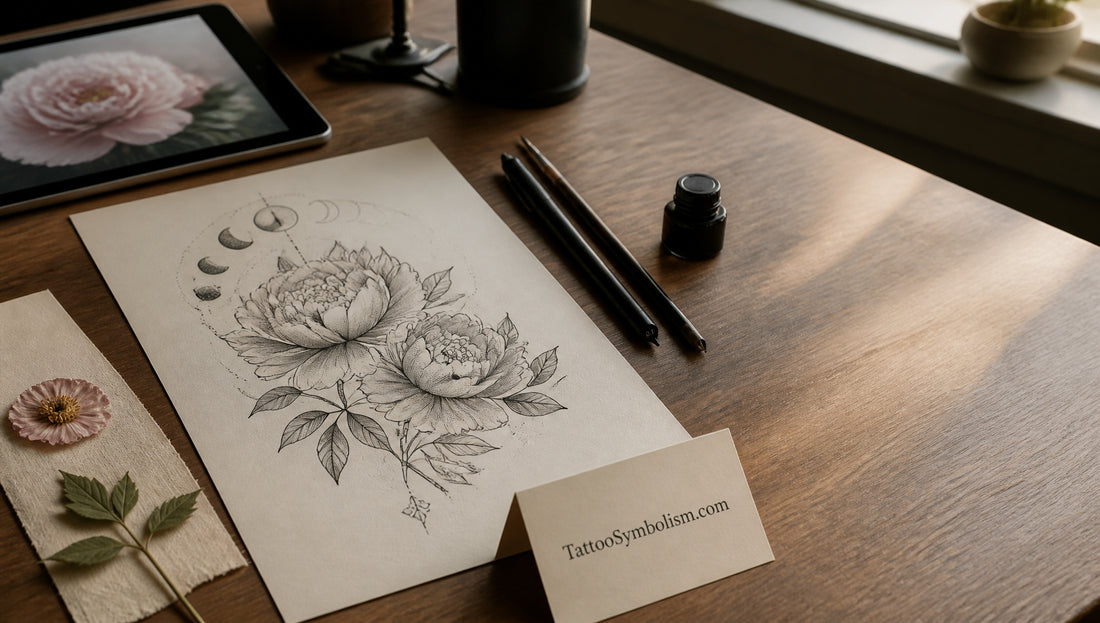 Peony Tattoo Meaning Symbolism and Placement