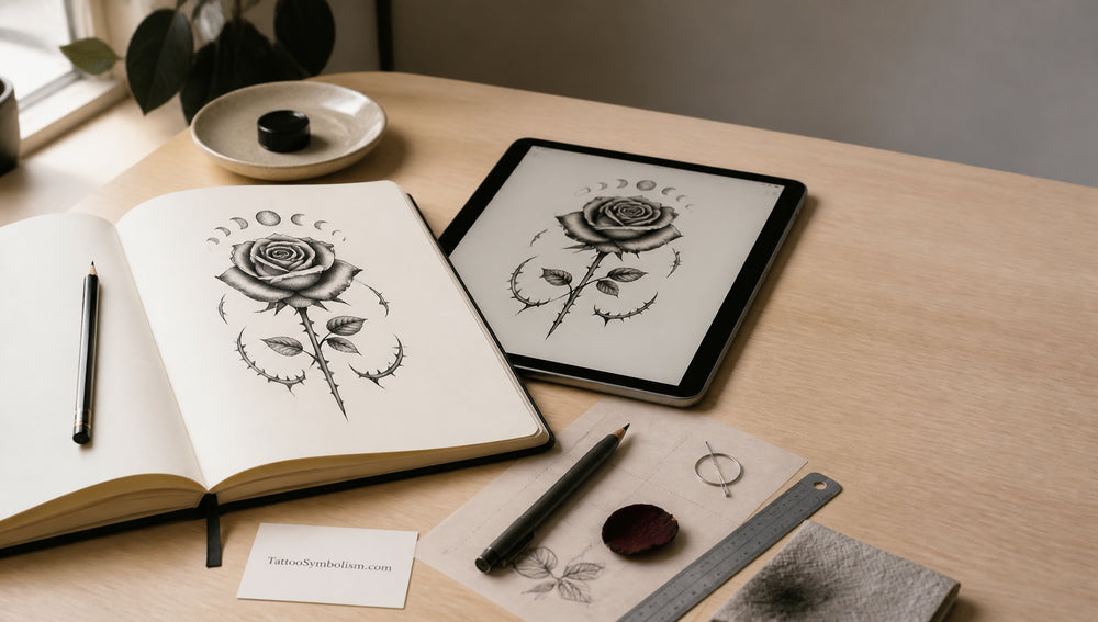 Black Rose Tattoo Meaning Symbolism and Placement