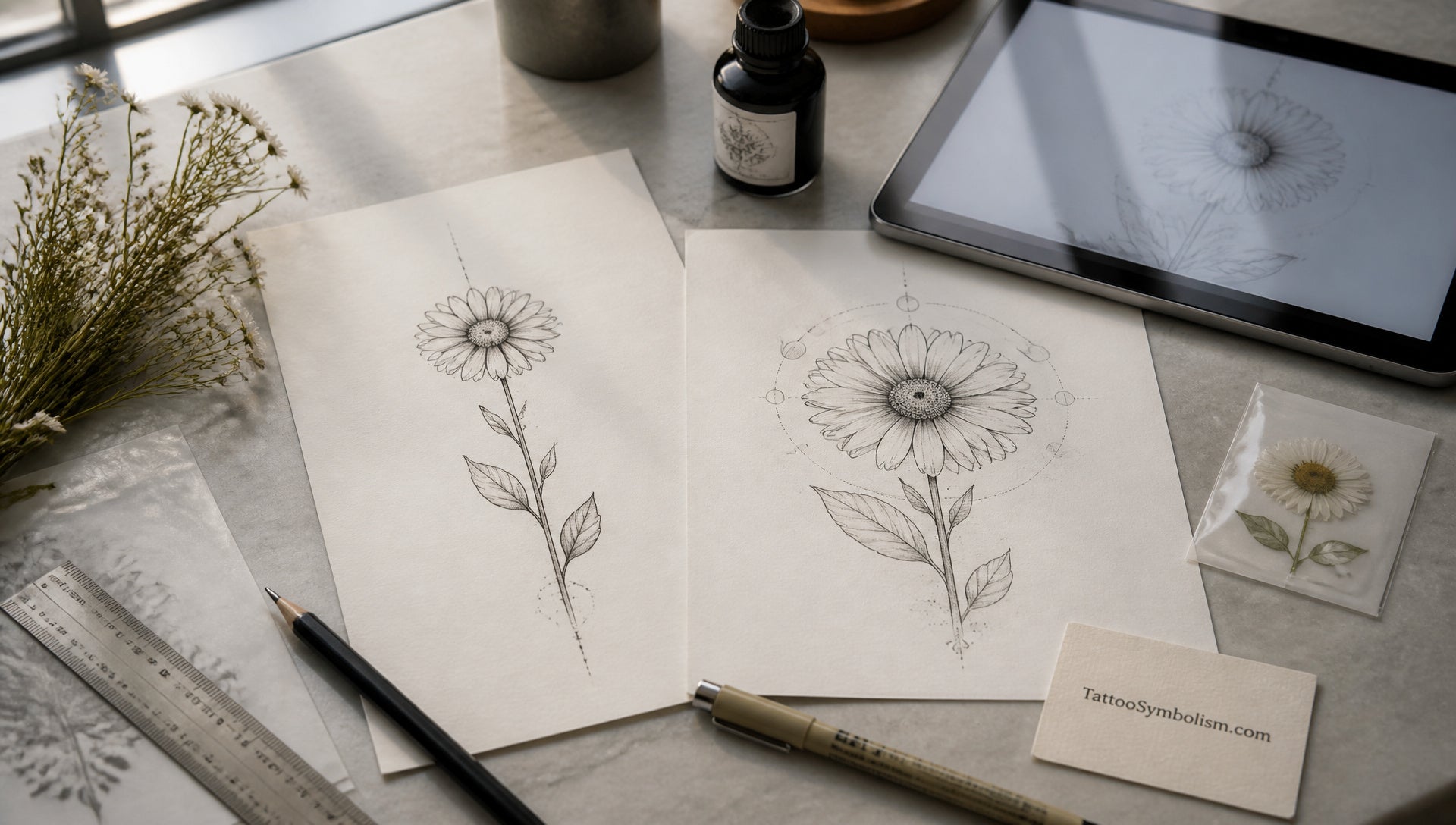 Daisy Tattoo Meaning Symbolism and Placement Guide
