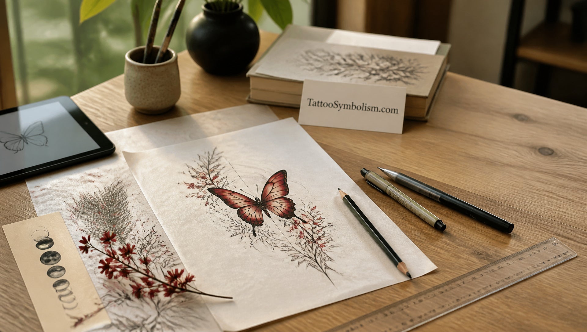 Red Butterfly Tattoo Meaning Symbolism and Placement
