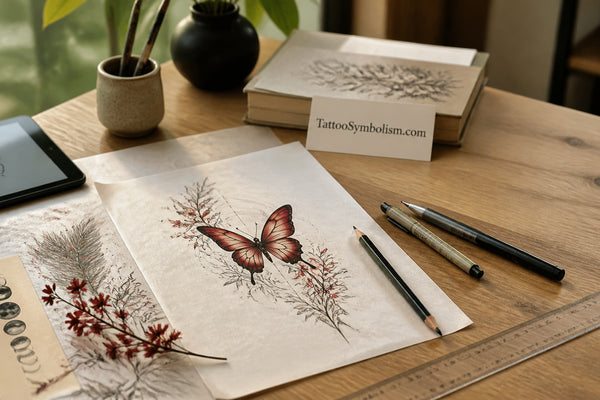 Red Butterfly Tattoo Meaning Symbolism and Placement