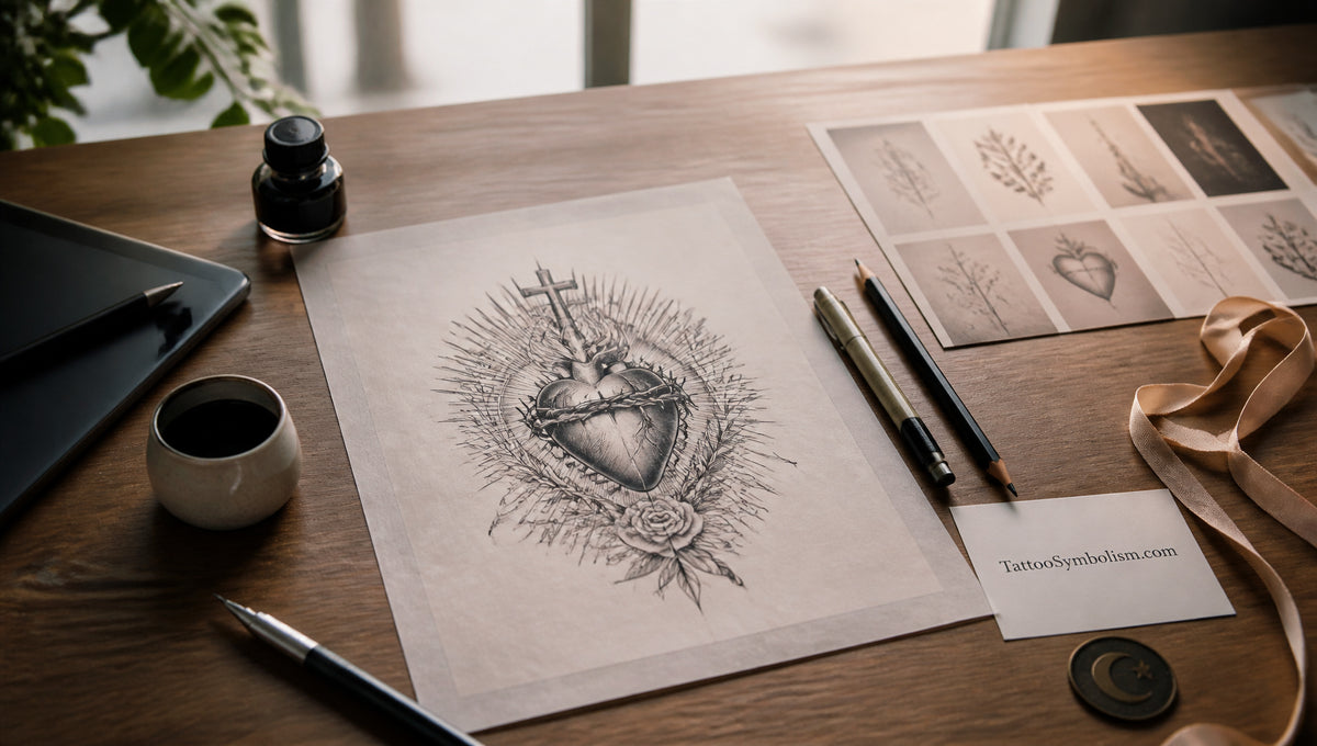 Sacred Heart Tattoo Meaning Symbolism and Placement
