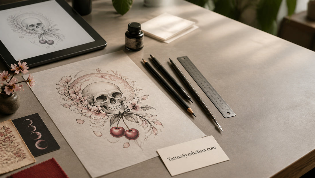 Cherry Skull Tattoo Meaning and Symbolism Guide