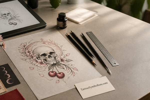 Cherry Skull Tattoo Meaning and Symbolism Guide